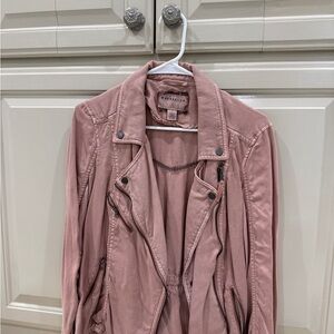 Anthropologie Mauve Bomber Jacket
